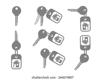Key icons on white background
