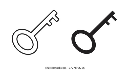ícones-chave. Coleção de vetores de ícones de tópicos. ilustrações simples