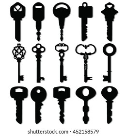 Key icons set illustration