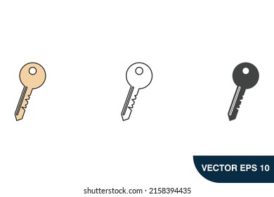 key icons  symbol vector elements for infographic web