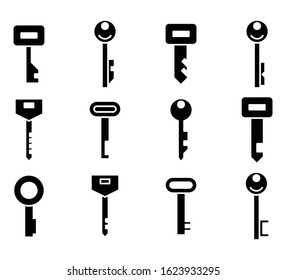 key icons vector illustration set