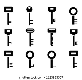 key icons vector illustration set