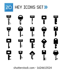key icons vector illustration set