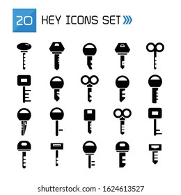 key icons vector illustration set