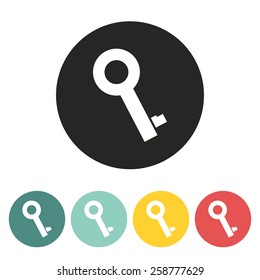 Key icon.Vector illustration.