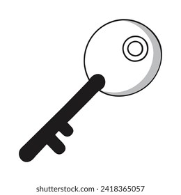 Key icon,vector illustration symbol design