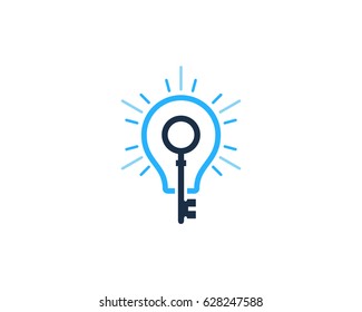 Key Idea Icon Logo Design Element