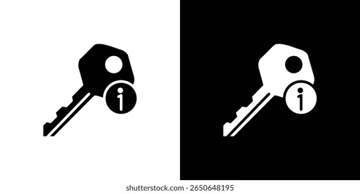 key information icon Isolated flat vector in outline