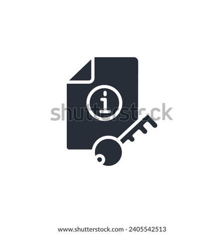 key information icon. vector.Editable stroke.linear style sign for use web design,logo.Symbol illustration.