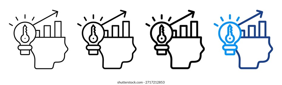 Key Insights-Symbol Unterschiedliche Gliederungssammlung