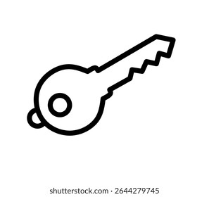 key ion vector with line design