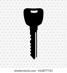 key isolated design 