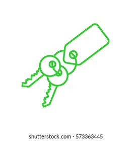 key isolated minimal icon for websites and mobile minimalistic flat design.