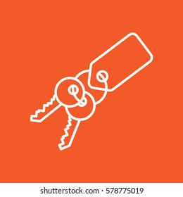 key isolated minimal icon for websites and mobile minimalistic flat design.