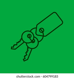 key isolated minimal icon for websites and mobile minimalistic flat design.