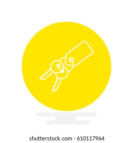 key isolated minimal icon for websites and mobile minimalistic flat design.