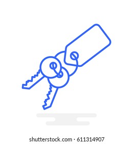 key isolated minimal icon for websites and mobile minimalistic flat design.