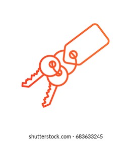 key isolated minimal icon for websites and mobile minimalistic flat design.