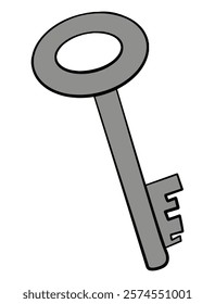 Key isolated on white background