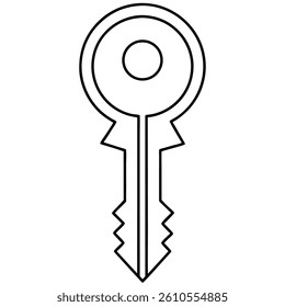 Key isolated on white background
