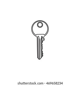Key isolated on white background