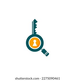 Key with keyhole and keyhole with keyhole.