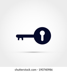 Key with keyhole icon
