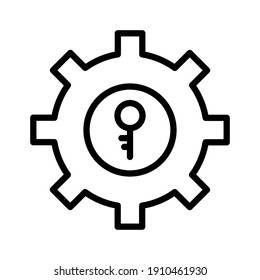 Key, keyword, optimization icon vector image. Can also be used for Web Marketing. Suitable for use on web apps, mobile apps and print media.