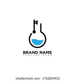 Key Lab Logo Design Template