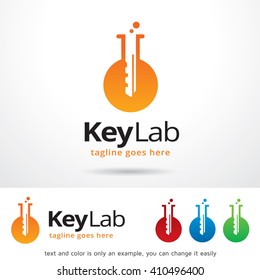 Key Lab Logo Template Design Vector