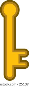Key Letter Alphabet Vector Element