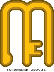 Schlüsselbuchstabe Alphabet Vektor Element