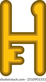 Key Letter Alphabet Vector Element