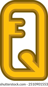 Elemento de Vector del alfabeto de letras clave