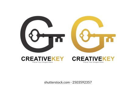 Key letter G logo vector design. This is suitable for business, poster, initial, safety and security Letter Design Vector