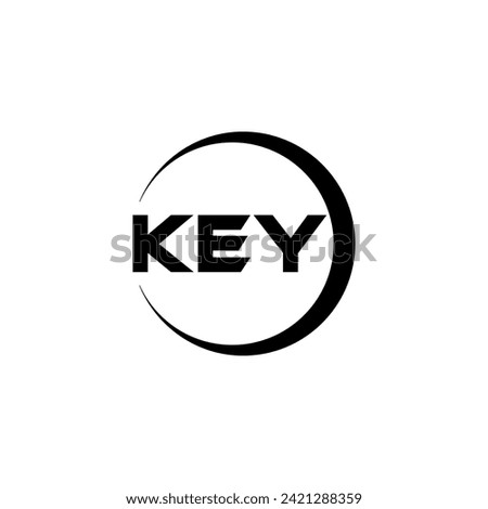 KEY Letter Logo Design, Inspiration for a Unique Identity. Modern Elegance and Creative Design. Watermark Your Success with the Striking this Logo.