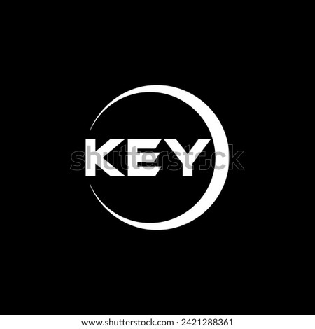KEY Letter Logo Design, Inspiration for a Unique Identity. Modern Elegance and Creative Design. Watermark Your Success with the Striking this Logo.
