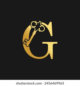 Key letter logo design vector with creatice concept and golden gradient