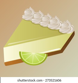 Key Lime Pie Vector