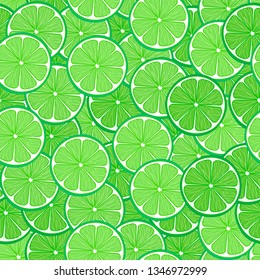 Key lime vector texture. Hand drawn green vector illustration.