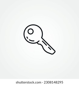 key line icon. acces key outline icon