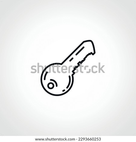 key line icon. acces key outline icon