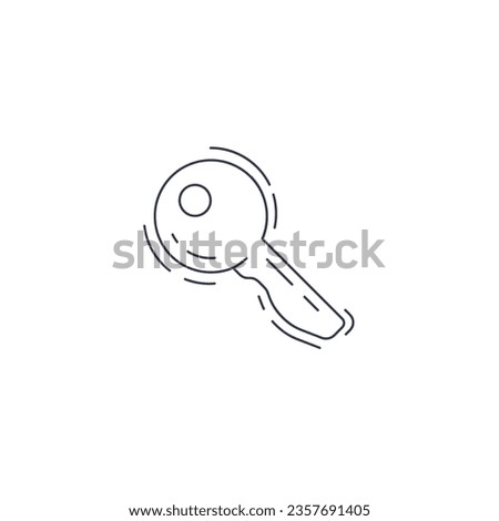 key line icon. acces key thin line icon