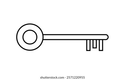 Key line icon. Editable Stroke	