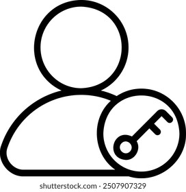 key line icon illustration vector