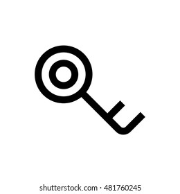 Key line icon. Pixel perfect fully editable vector icon suitable for websites, info graphics and print media.