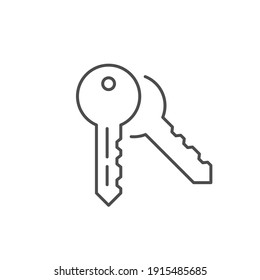 Key line icon or security concept