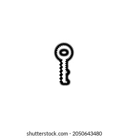 Key line icon. Simple style rent company big sale poster background symbol. Logo design element. T-shirt printing. Vector for sticker.