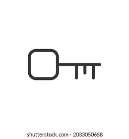 Icono de línea de teclas de estilo moderno. Pictograma vectorial de trazo aislado sobre un fondo blanco. Iconos de contorno premium clave.