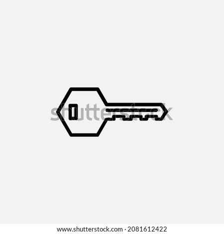 Key line icon, vector, illustration, logo template. Suitable for many purposes.